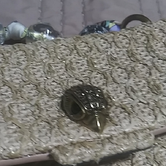 Kurt Geiger Elegant Woven Handbag with Scarf Accents